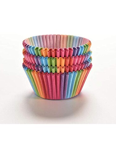 Pcs Rainbow Cupcake Baking Paper Cases &acirc;&euro;&ldquo; Colorful Muffin &amp; Cake Liners for Party, Birthday, Wedding, and Dessert Baking