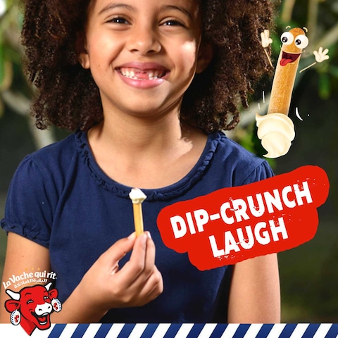 La Vache Qui Rit Dip &amp; Crunch Cheese And Breadstick Snack 8 Pieces 280g