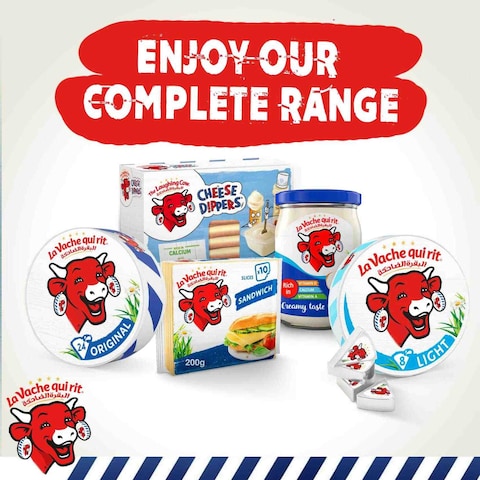 La Vache Qui Rit Dip &amp; Crunch Cheese And Breadstick Snack 8 Pieces 280g