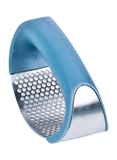 Steel Garlic Crusher Dark Blue/Silver