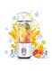 Arabest Portable Blender, 380ml Powerful Personal Blender with 4 Blades, Drink Mixer USB Rechargeable Fruit Blender for Shakes and Smoothies, Single Serve Blender for Home, Travel, Outdoors (White)