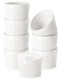 6 Oz Ramekin Bowls,8 Pcs Bakeware Set For Baking And Cooking, Oven Safe Sleek Porcelain White Ramikins For Pudding, Creme Brulee, Custard Cups And Souffle Small Instant Table Tray
