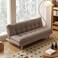 Karnak Modern Amos Sofa Bed   Premium 3 Seater Sofa Cum Bed Convertible Sofa   Stylish Sleeper Couch for Home Living Room Furniture (Brown)