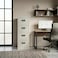 Karnak Arlin Vertical Filing Cabinet 4 Drawer   Large Metal Filing Cabinet for Office Storage Organizer Cupboard   Durable Portable File Cabinet for Home Office, School &amp; Workspace (Grey)