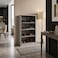 Karnak Cesily Steel Shoe Rack   Open Door Shoe Organizer with 4 Shelf Shoe Cabinet   Free-Standing Compact Shoe Cabinet Showcases Stainless Steel Shoe Storage Rack for Home &amp; Entryway Furniture (Grey)