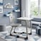Karnak Lollie Kids Study Desk with Chair Ergonomic Homework Table Set with Storage Basket Durable Children Study Furniture for Boys &amp; Girls (Grey)