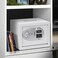 Karnak Rigidi Fireproof Safe Box with Keypad &amp; Key Lock   White Digital Safe Locker Compact Home Security Safe for Cash, Jewelry, Documents Locker (Mini)