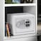 Karnak Rigidi Fireproof Safe Box with Keypad &amp; Key Lock   White Digital Safe Locker Compact Home Security Safe for Cash, Jewelry, Documents Locker (Small)