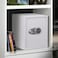 Karnak Rigidi Fireproof Safe Box with Keypad &amp; Key Lock   White Digital Safe Locker Compact Home Security Safe for Cash, Jewelry, Documents Locker (Large)