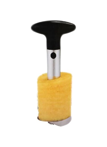 Dubai Gallery Metal Pineapple Cutter Silver/Black 25X11X9Centimeter