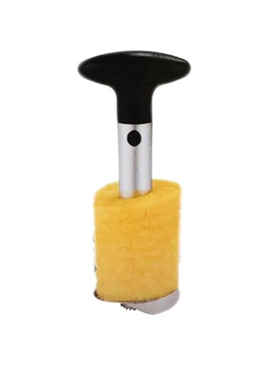 Dubai Gallery Metal Pineapple Cutter Silver/Black 25X11X9Centimeter