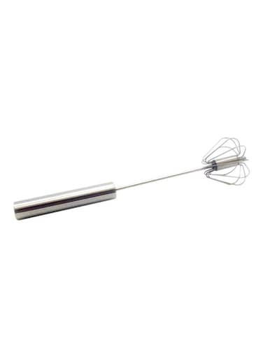 Egg Beater Stainless Steel Mixing Tool Milk Cream Butter Whisk Mixer Kitchen Tool Silver