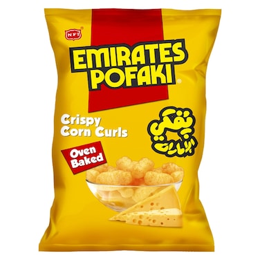 NFI Mr. Pofak Crispy Corn Curls Cheese Flavour Chips, 15g
