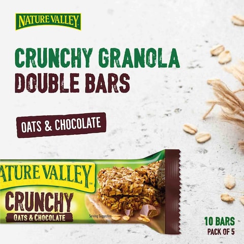 Nature Valley Crunchy Oats And Dark Chocolate Granola Bars, 42g Pack of 5