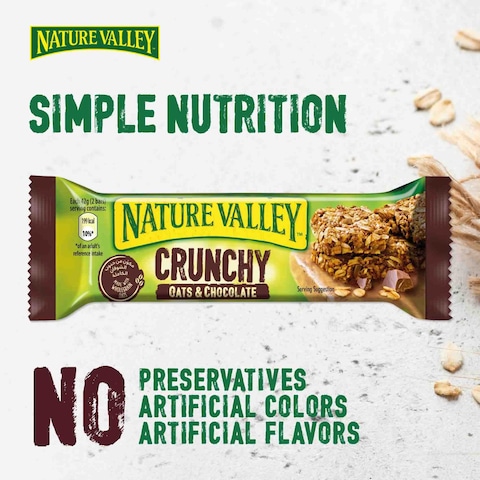 Nature Valley Crunchy Oats And Dark Chocolate Granola Bars, 42g Pack of 5