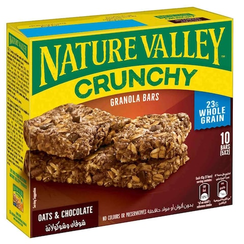 Nature Valley Crunchy Oats And Dark Chocolate Granola Bars, 42g Pack of 5