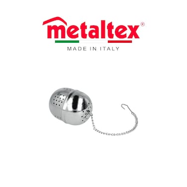 Metaltex Stainless Steel Tea Infuser Ball &ndash; 40x54mm with Chain &amp; Hook