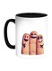 A Loving Family Printed Coffee Mug White/Black/Beige
