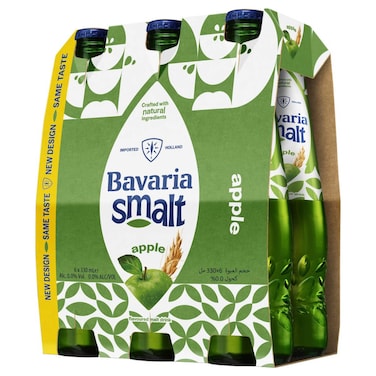 Bavaria Apple Smalt Bottle, 330ml Pack of 6