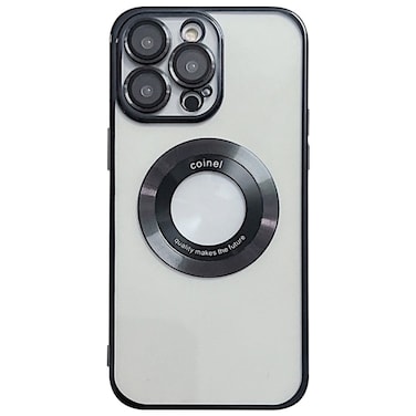 Mobcos iPhone 14 Pro Max Colnel Black Case with Camera Lens Protector, Compatible with MagSafe, Non-Yellowing Slim Fit Shockproof Shining for Men&amp;Women Girls Protective Phone Cover