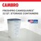 Cambro FreshPro 22 Quart (QT) Food Storage Container with Lid (Restaurant Grade) - for Food Prep, Commercial Kitchen, Pet and Dog Food Container