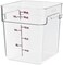 Cambro FreshPro 18 Quart (QT) Food Storage Container with Lid (Restaurant Grade) - for Food Prep, Commercial Kitchen, Pet and Dog Food Container (Translucent)