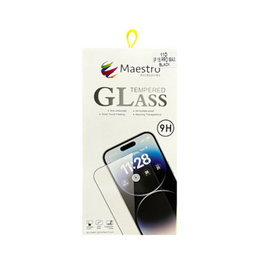 MAESTRO TEMPERED GLASS PROTECTER IPHONE 15 PRO MAX