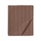 BYFT Tulip (Dark Brown) Single Size Flat Sheet with 1 cm Satin Stripe (160 x 280 Cm-Set of 1 Pc) 100% Cotton, Soft and Luxurious Hotel Quality Bed linen-300 TC
