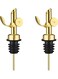 Pcs Stainless Steel Pourers, Automatic Opening Closing Spout, Olive Oil Spout for Oil Vinegar Liquid Bottles Gold
