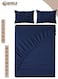 3-Piece Blue Microfiber Fitted Bedsheet Set Includes 1 Deep-Pocket Sheet for a Snug Fit and 2 Pillow Covers, Breathable, Machine Washable for Optimal Protection, Available in King, Queen and Single Sizes