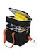 ANVELO Expandable Large Lunch Bags for Men &amp; Women, Leakproof Double Deck Lunch Box Cooler Tote Bag w/Removable Shoulder Strap for Nursing Moms Thermal Lunch Bag Office Cooler Bag (Black- 26x18x28cm)