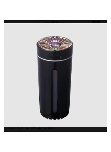 USB AROMA HUMIDIFIER Phantom Cup Aromatherapy Home Plants Office or Cars Small Silent Portable Car Colorful Night Light Air Desktop 300Ml s with Battery for Baby Room Bedroom (black)