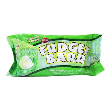 Fudgee Barr Macapuno Cream Filled Cake Bar, 400g