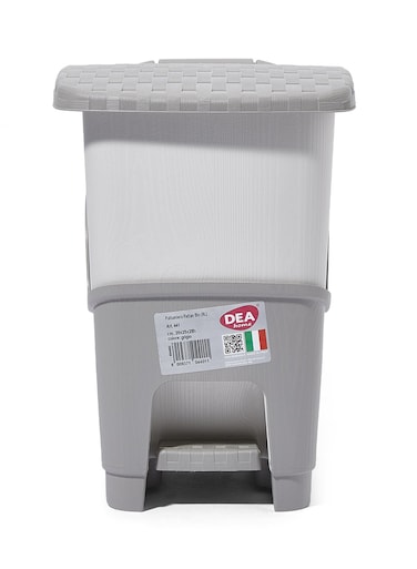 Rattan Pedal Trash Bin Off White 6Liters