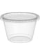 300 SET - 120ml -Plastic Bowl/Sauce Cup White with White Lid (SAUCE,SWEETS,PICKLE, FRUITS) HOT &amp; COLD USE
