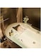 XINGLL Acrylic Bathtub Caddy Tray, Rectangular Decorative Tray Organizer, Clear Acrylic Serving Tray with Handles, Coffee Breakfast Mirror Cosmetic Vanity Storage Countertop