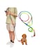Hands Free Dog Leash Waist &amp; Crossbody Rope with Slip Lead Durable for Dogs Nylon Reflective Heavy Duty Hiking Running Leash for Medium Large Dogs (Multicolor)