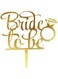 Acewood Gold Glittery Bride to Be Cake Topper- Bachelorette Party Decorations,Bridal Shower Engagement Party Decor,Bridal Shower Cake