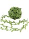 Glarks 43.7 Yards / 40m Leaf Trim Ribbon, Green Artificial Vines Leaves String Garland Foliage Leaves Fake Vine Leaves Ribbon Wild Jungle Botanical Greenery for DIY Jungle Decor Wedding Home Garden