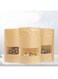 Kraft Paper Stand Up Pouch Bags with Transparent Window and Tear Notch 14x9cm