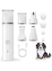 KASTWAVE Dog Clippers Grooming Kit Hair Clipper-Low Noise Paw Trimmer- Rechargeable Pet Cat Kit-Cordless Quiet Nail Grinder Shaver Trimmer for Dogs, Cats and Other Pets