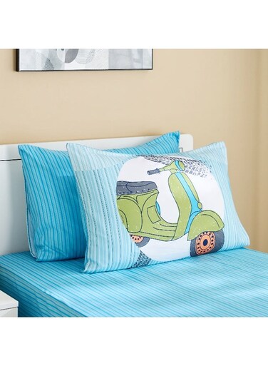 Box Tom 2-Piece Slumber Ride Glide Microfibre Pillow Cover Set - 50x75 cm