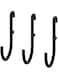 Digital Shoppy SK&Aring;DIS Hook, Black - 3 Pack