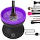 Electric Makeup Brush Cleaner (Purple &amp; Black)