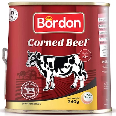 Bordon Ready to Eat Corned Beef, 340g