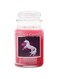 Village Candle Unicorn Dreams Large Glass Apothecary Jar Scented Candle, 21.25 oz, Pink