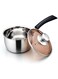 Quart Saucepan with Lid, Stainless Steel Small Sauce Pot with Glass Lid for Cooking, Easy Clean &amp; Rust Free, Dishwasher Safe