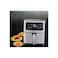 10L Digital Air Fryer, LED Touch Panel, 2400W, Temp Control 80-180&deg;C, Timer, Silver &amp; Black