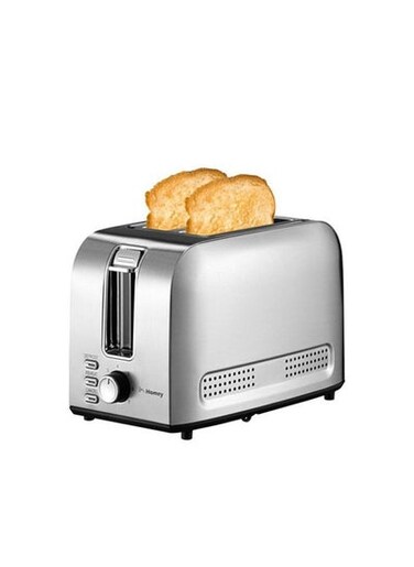 Homey Toaster 2 Slice, Stainless Steel Bread Toasters, 7-Shade