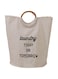 Foldable Laundry Basket with Handles &ndash; Large Capacity Clothes Storage Organizer (57x35 cm) (White)